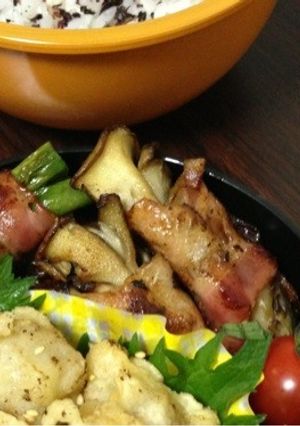 お弁当に♪舞茸のベーコン巻き-レシピのメイン写真