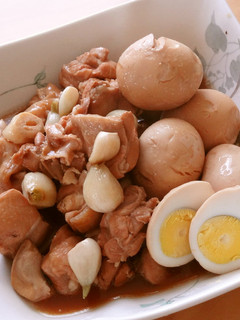 疲れた時に食べたい 鶏肉と卵のにんにく煮-レシピのメイン写真