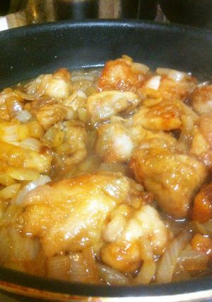 簡単☆鳥もも肉の新玉ねぎ煮-レシピのメイン写真