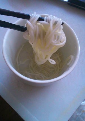 そうめんをらっきょう酢で(゜∇゜)-レシピのメイン写真