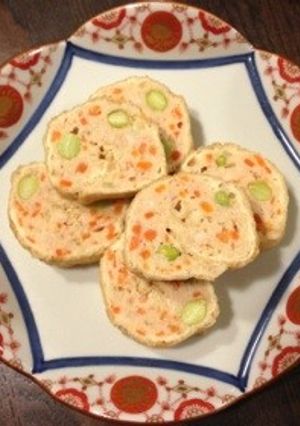 揚げでクルクル枝豆と人参の信田巻❁-レシピのメイン写真