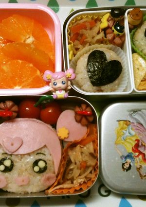 キャラ弁　あいちゃん　プリキュア-レシピのメイン写真