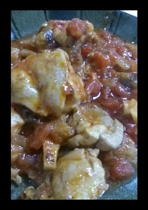 鶏肉と茄子のトマト煮-レシピのメイン写真