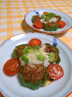 和風*肉詰めピーマン-レシピのメイン写真