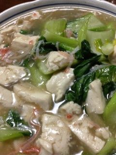 カニかまとチンゲン菜のあんかけ-レシピのメイン写真