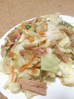 スパムのちゃんちゃん焼風-レシピのメイン写真