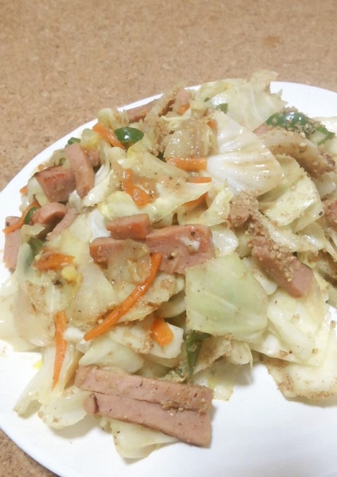 スパムのちゃんちゃん焼風-レシピのメイン写真