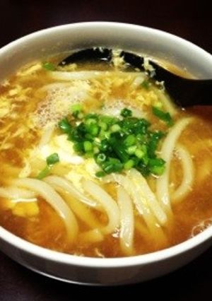 ふわふわ卵のおひとりさま*うどん*-レシピのメイン写真