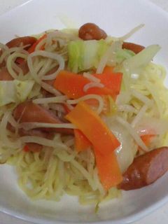 美味!牛角のたれで簡単塩焼きそば-レシピのメイン写真