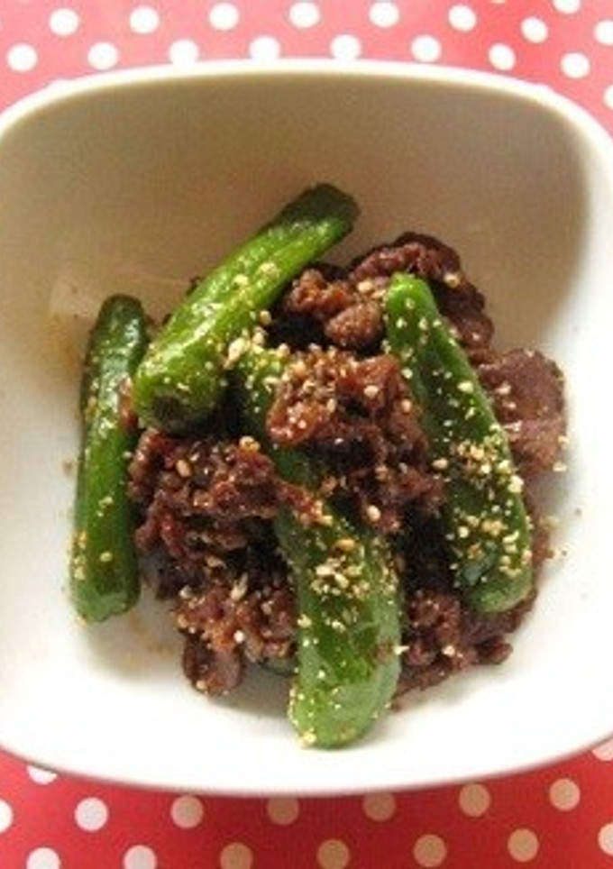 ししとうと牛肉のピリ辛佃煮-レシピのメイン写真