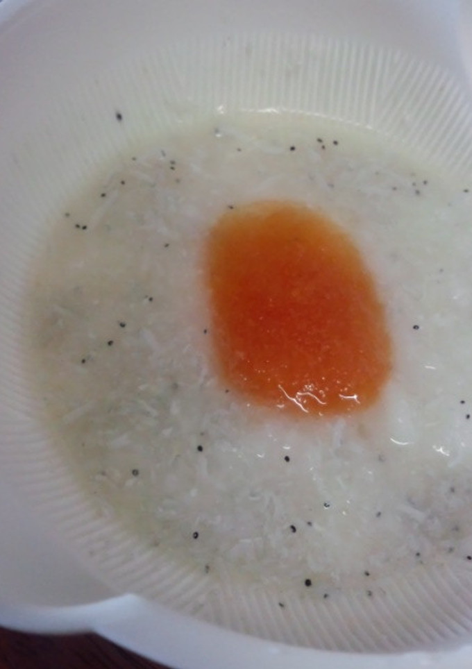 離乳食初期 しらすとトマトの出汁わりお粥-レシピのメイン写真