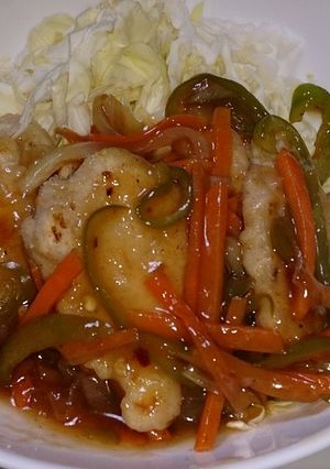 簡単ヘルシー鶏の甘酢あんかけ-レシピのメイン写真