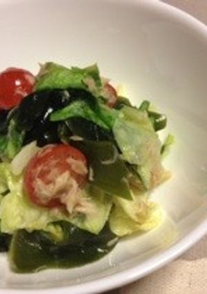 彩りレタスの酢の物-レシピのメイン写真