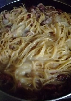 イカの煮物と豚肉のﾊﾟｽﾀ-レシピのメイン写真