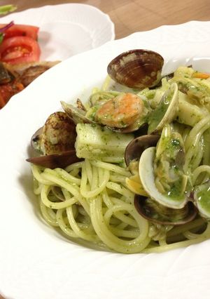アサリとジェノベーゼのパスタ-レシピのメイン写真