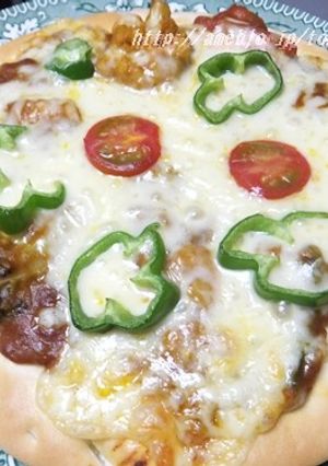 フライパンで作るインドカリーピザ-レシピのメイン写真