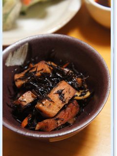 スパムでがっつり、ひじき煮。-レシピのメイン写真