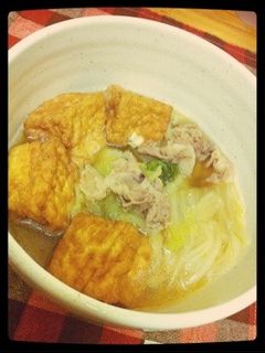 厚揚、白菜、豚肉の煮浸し-レシピのメイン写真