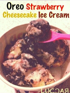 オレオ♪ ストロベリーチーズケーキアイス-レシピのメイン写真