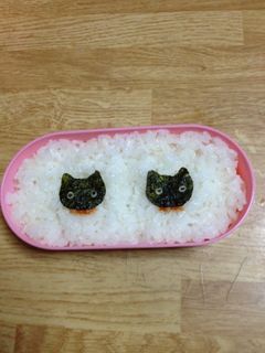 簡単キャラ弁デコ弁★靴下にゃんこ-レシピのメイン写真