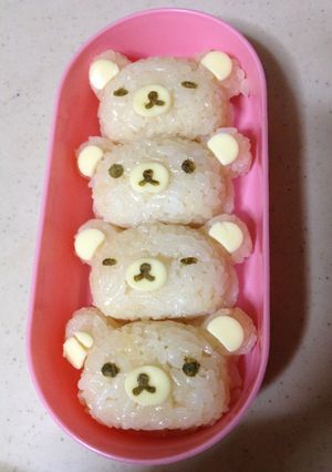 リラックマのたぬきおにぎり★キャラ弁-レシピのメイン写真