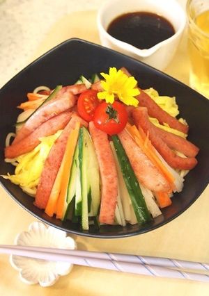 スパムで食べ応え抜群♪の冷やし中華♪-レシピのメイン写真