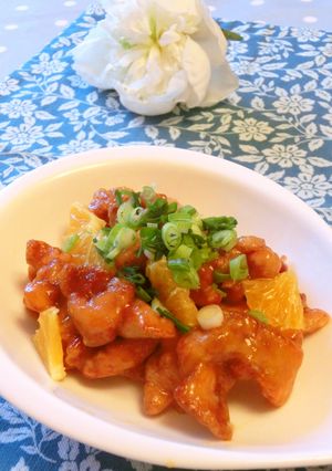 唐揚げチキンのオレンジソースあえ★-レシピのメイン写真