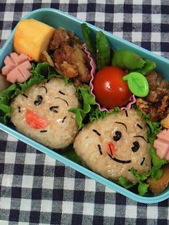 キャラ弁*おにぎりせんべいクン-レシピのメイン写真