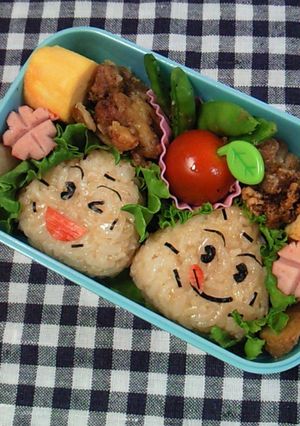 キャラ弁*おにぎりせんべいクン-レシピのメイン写真