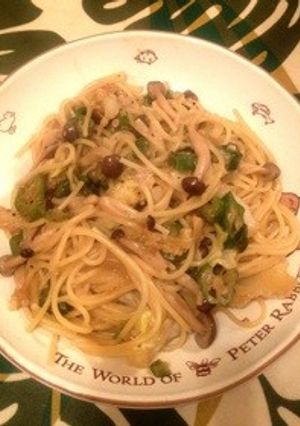 オクラとキャベツの簡単和風チーズパスタ♡-レシピのメイン写真