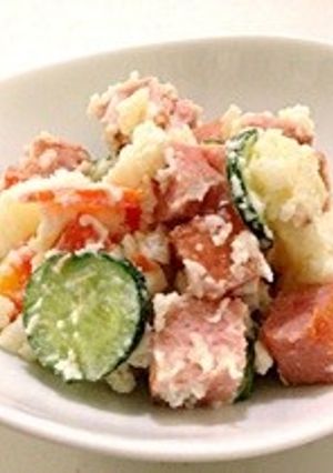 ゴロっとSPAMのポテトサラダ-レシピのメイン写真