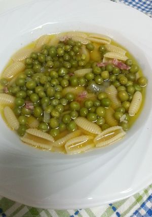 たっぷりグリーンピースのパスタ-レシピのメイン写真