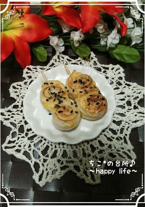 お弁当に♪クルクル竹輪の味噌マヨ焼き-レシピのメイン写真