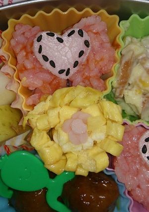 キャラ弁(♡˙³˙)りぼんNo.4-レシピのメイン写真