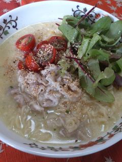 豚しゃぶサラダ塩らーめん-レシピのメイン写真