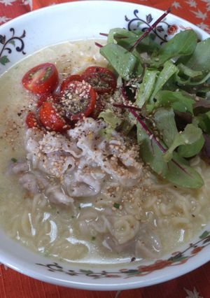 豚しゃぶサラダ塩らーめん-レシピのメイン写真