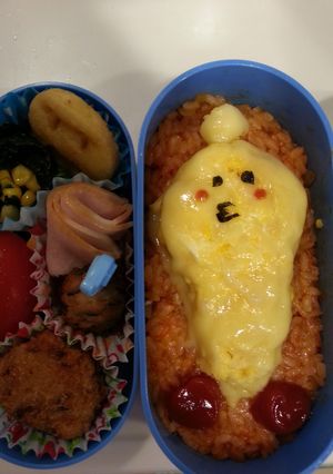 オムライス？黄なめこ弁当-レシピのメイン写真
