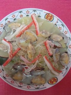 サッポロ一番でアサリラーメン-レシピのメイン写真