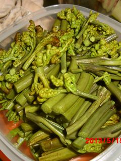 ワラビのあく抜き-レシピのメイン写真