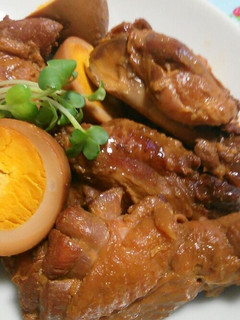 ゆで卵と鶏手羽元のやわらか煮☆-レシピのメイン写真