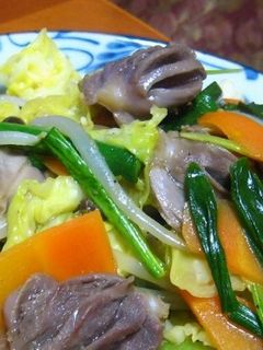 砂肝と行者にんにくのバター醤油炒め-レシピのメイン写真