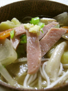 スパム入り☆具沢山うーめん-レシピのメイン写真