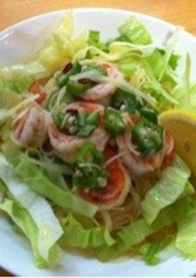 エビとレタスの冷製パスタ-レシピのメイン写真