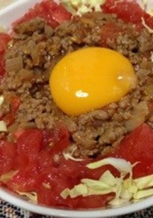 夏にぴったり☆タコライス風ごはん-レシピのメイン写真