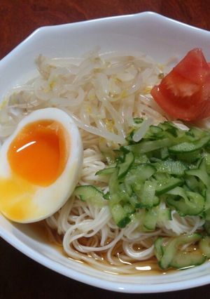 簡単 冷麺風そうめん!-レシピのメイン写真