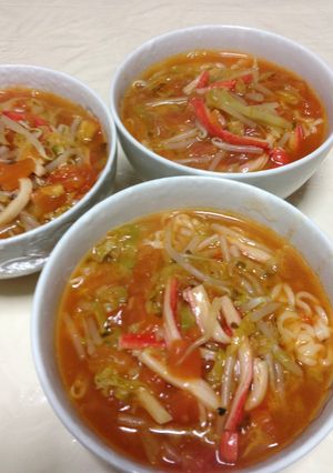 トマト風味のとろーりラーメン-レシピのメイン写真
