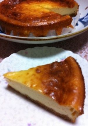 水切りヨーグルトで濃厚チーズケーキ♡-レシピのメイン写真