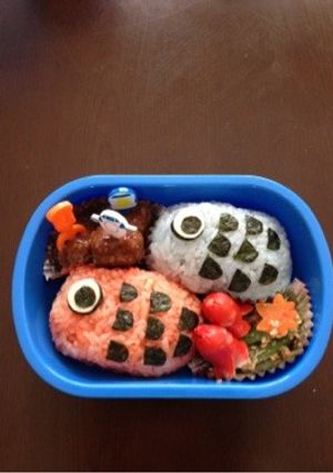 こいのぼり？魚弁当♪-レシピのメイン写真