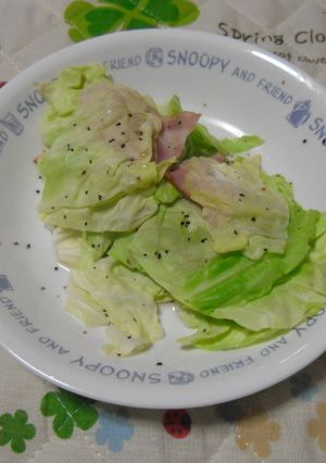 レンジでキャベツ蒸し-レシピのメイン写真