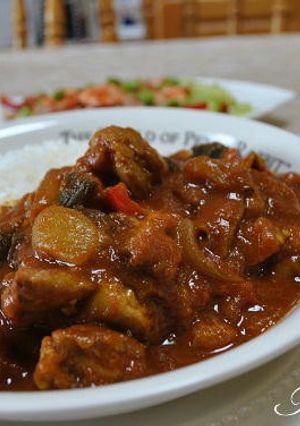 夏野菜とチキンのカレー　-レシピのメイン写真